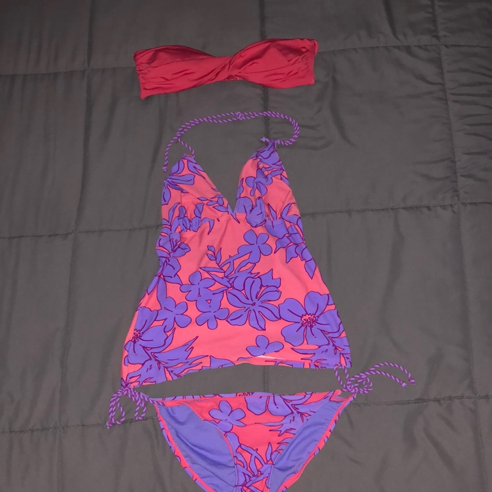 3 piece swimsuit, matching set + bandeau top